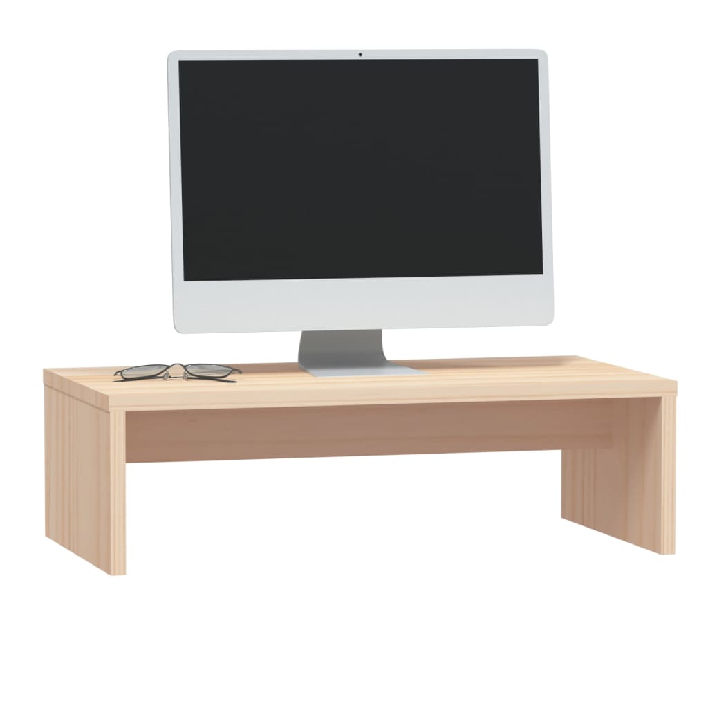 Support de moniteur 50x27x15 cm Bois de pin solide - XIOS