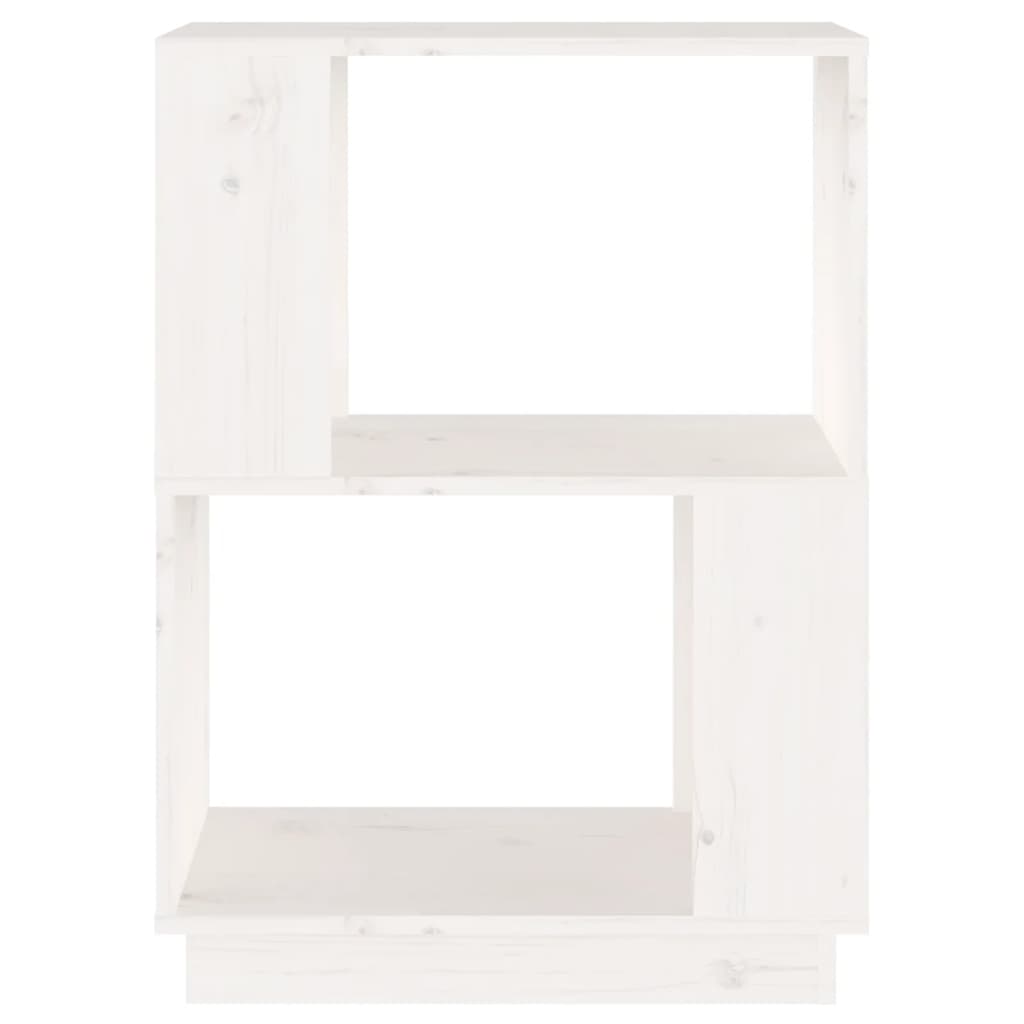 Bibliothèque/Séparateur de pièce Blanc 51x25x70 cm Pin solide - XIOS