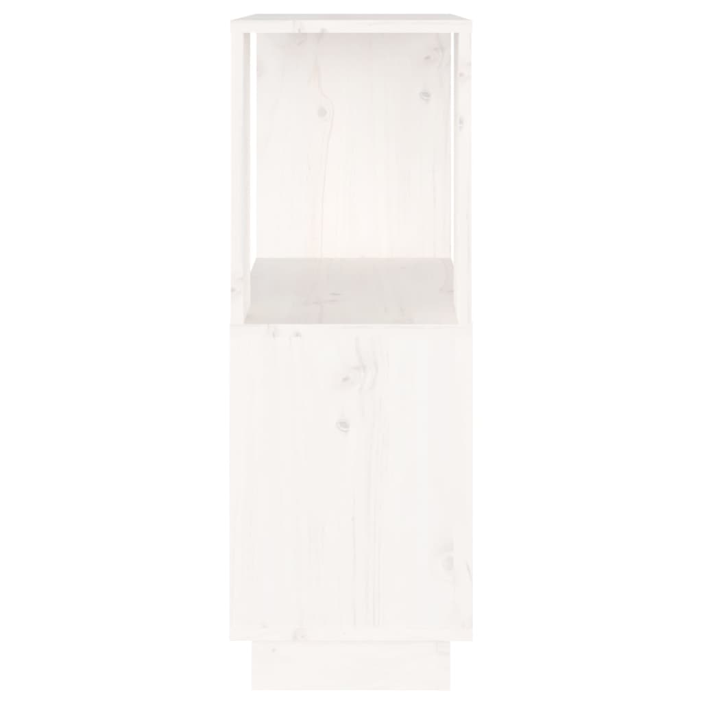 Bibliothèque/Séparateur de pièce Blanc 51x25x70 cm Pin solide - XIOS