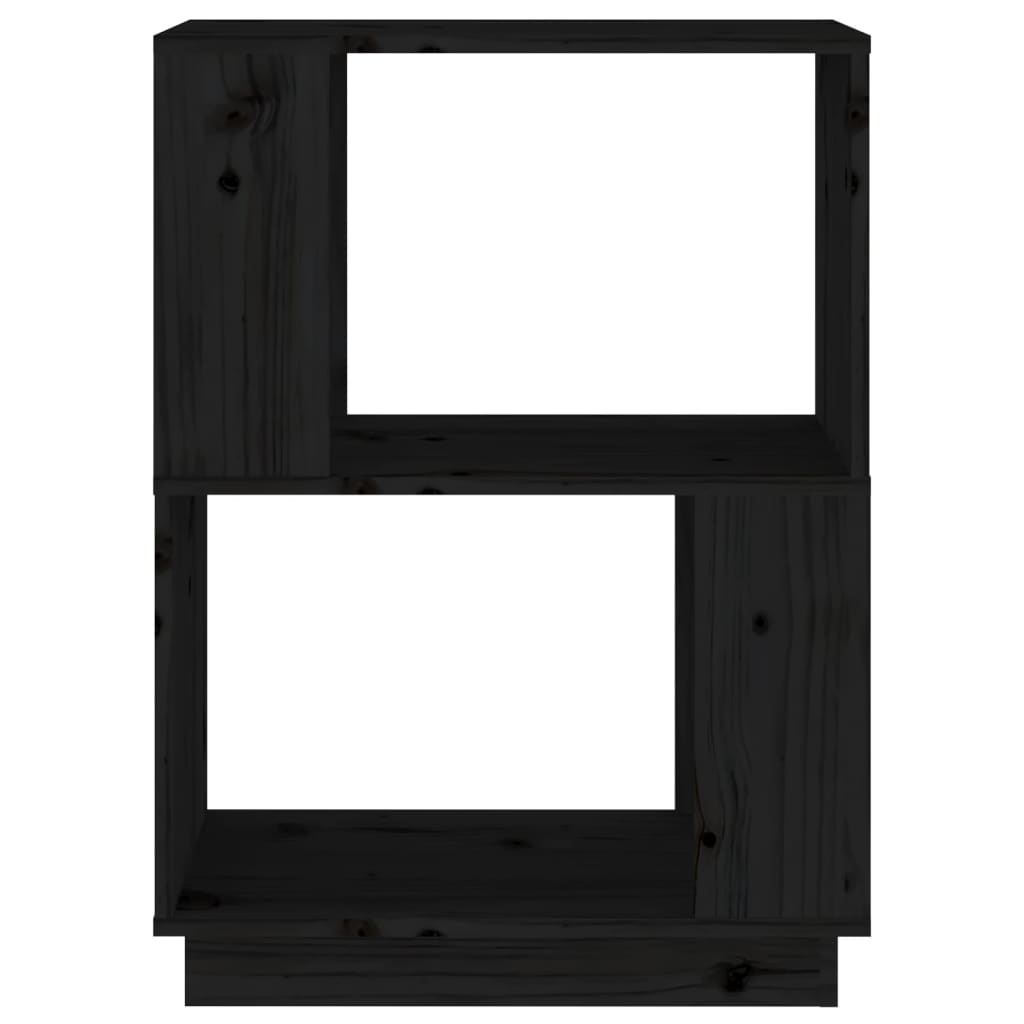 Bibliothèque/Séparateur de pièce Noir 51x25x70 cm Pin solide - XIOS