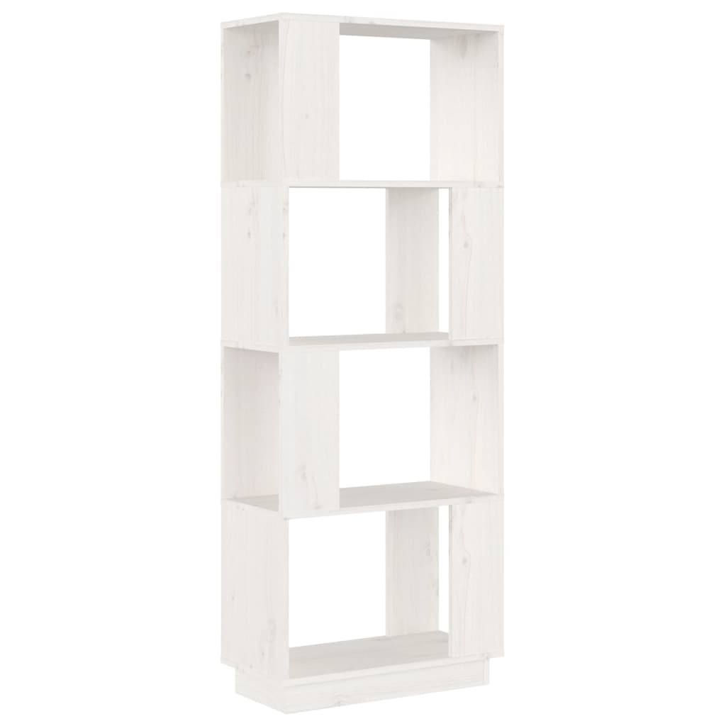 Bibliothèque/Séparateur de pièce Blanc 51x25x132 cm Pin massif - XIOS