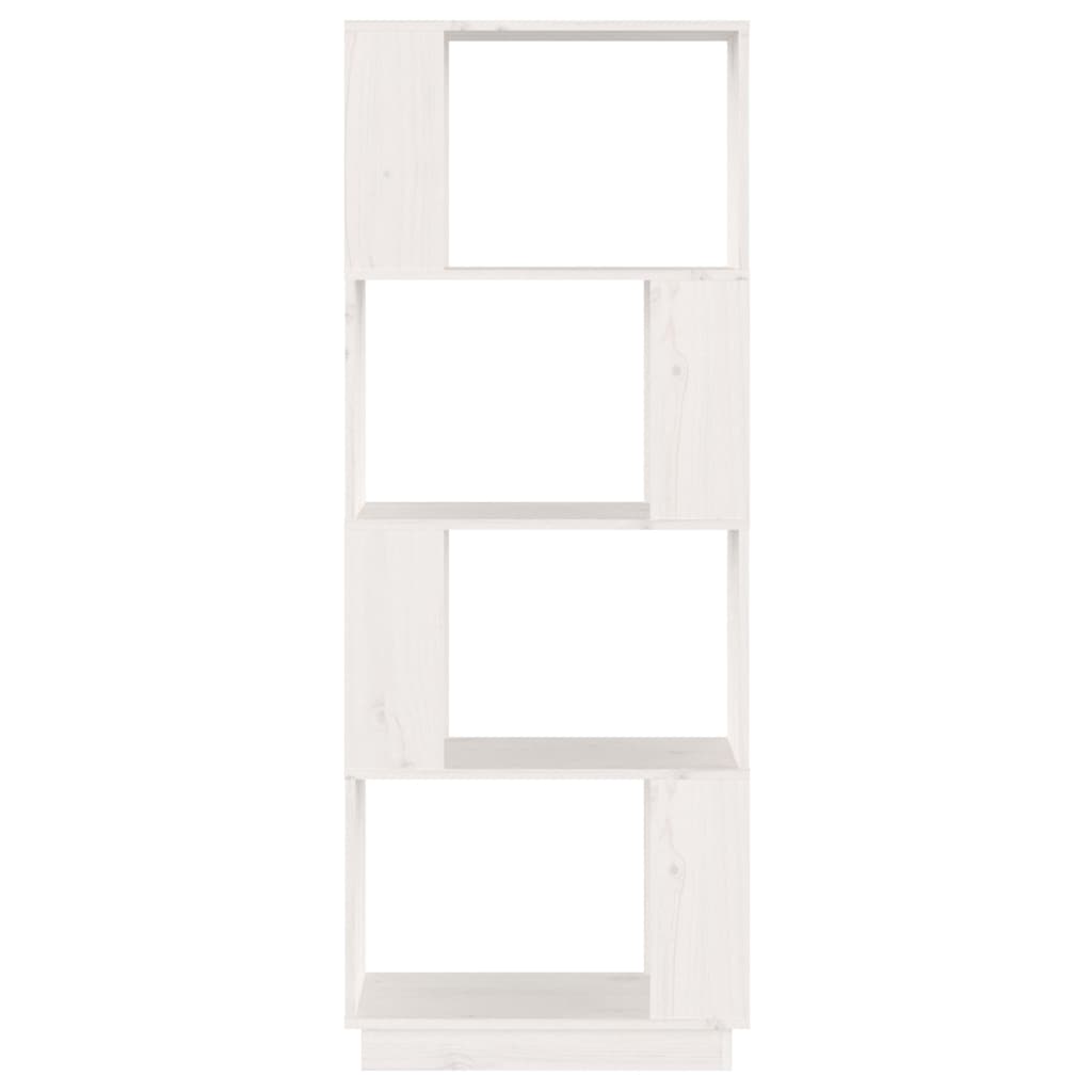 Bibliothèque/Séparateur de pièce Blanc 51x25x132 cm Pin massif - XIOS