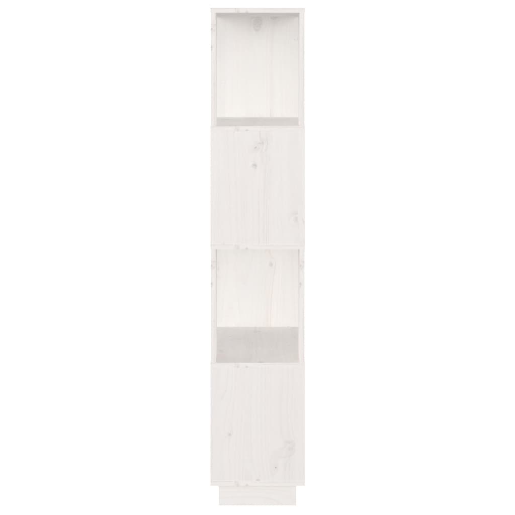 Bibliothèque/Séparateur de pièce Blanc 51x25x132 cm Pin massif - XIOS