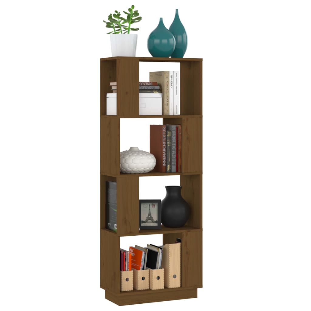 Bibliothèque/Séparateur de pièce Marron miel 51x25x132 cm Pin - XIOS