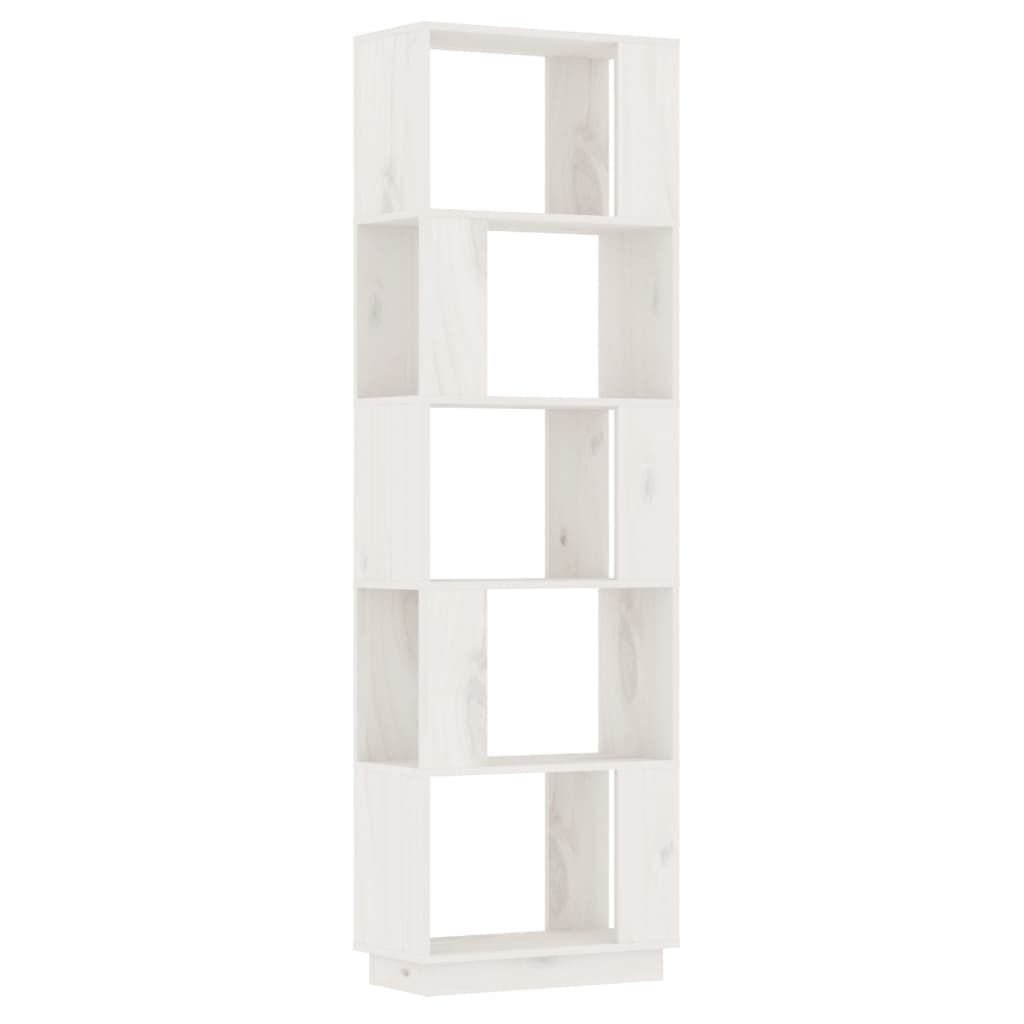 Bibliothèque/Séparateur de pièce Blanc 51x25x163,5cm Pin solide - XIOS