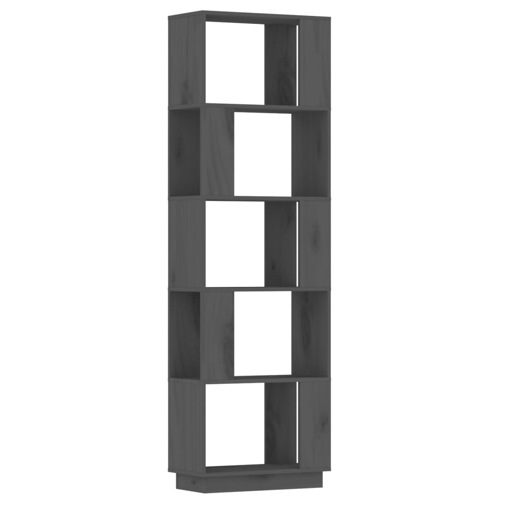 Bibliothèque/Séparateur de pièce Gris 51x25x163,5 cm Pin solide - XIOS