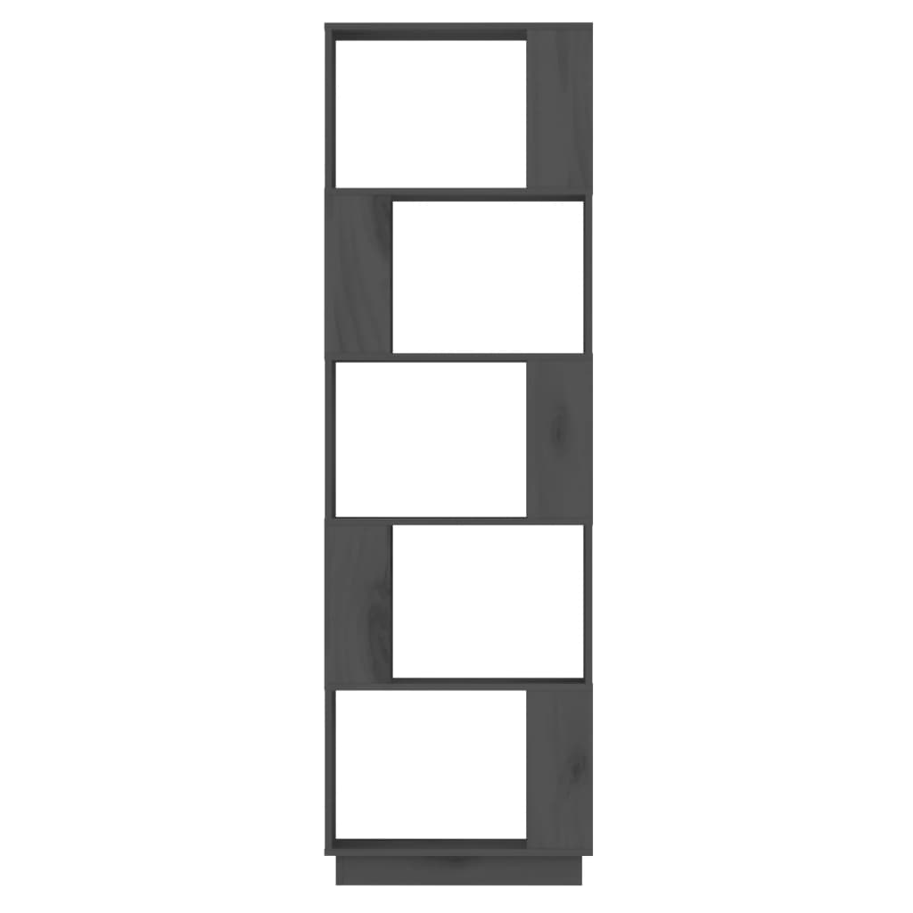 Bibliothèque/Séparateur de pièce Gris 51x25x163,5 cm Pin solide - XIOS