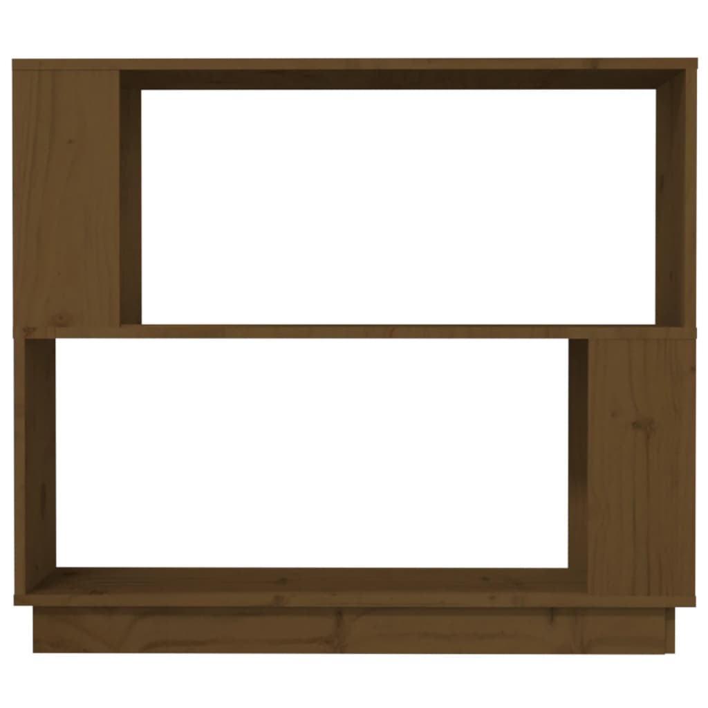 Bibliothèque/Cloison Marron miel 80x25x70 cm Bois massif - XIOS