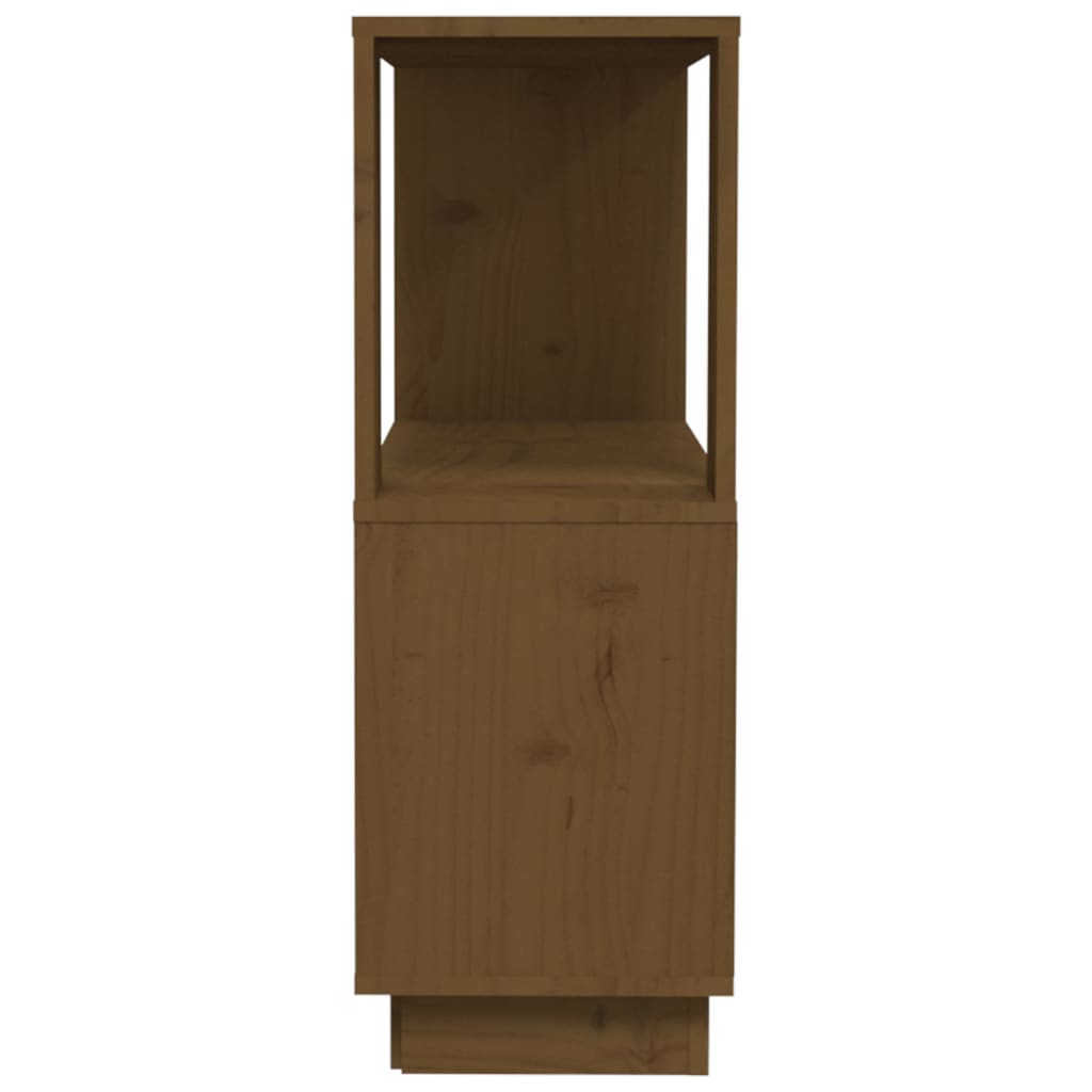 Bibliothèque/Cloison Marron miel 80x25x70 cm Bois massif - XIOS