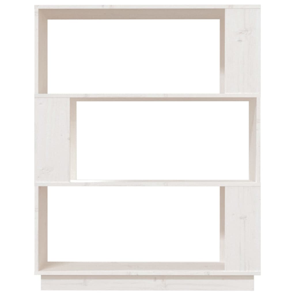 Bibliothèque/Séparateur de pièce Blanc 80x25x101 cm Pin massif - XIOS