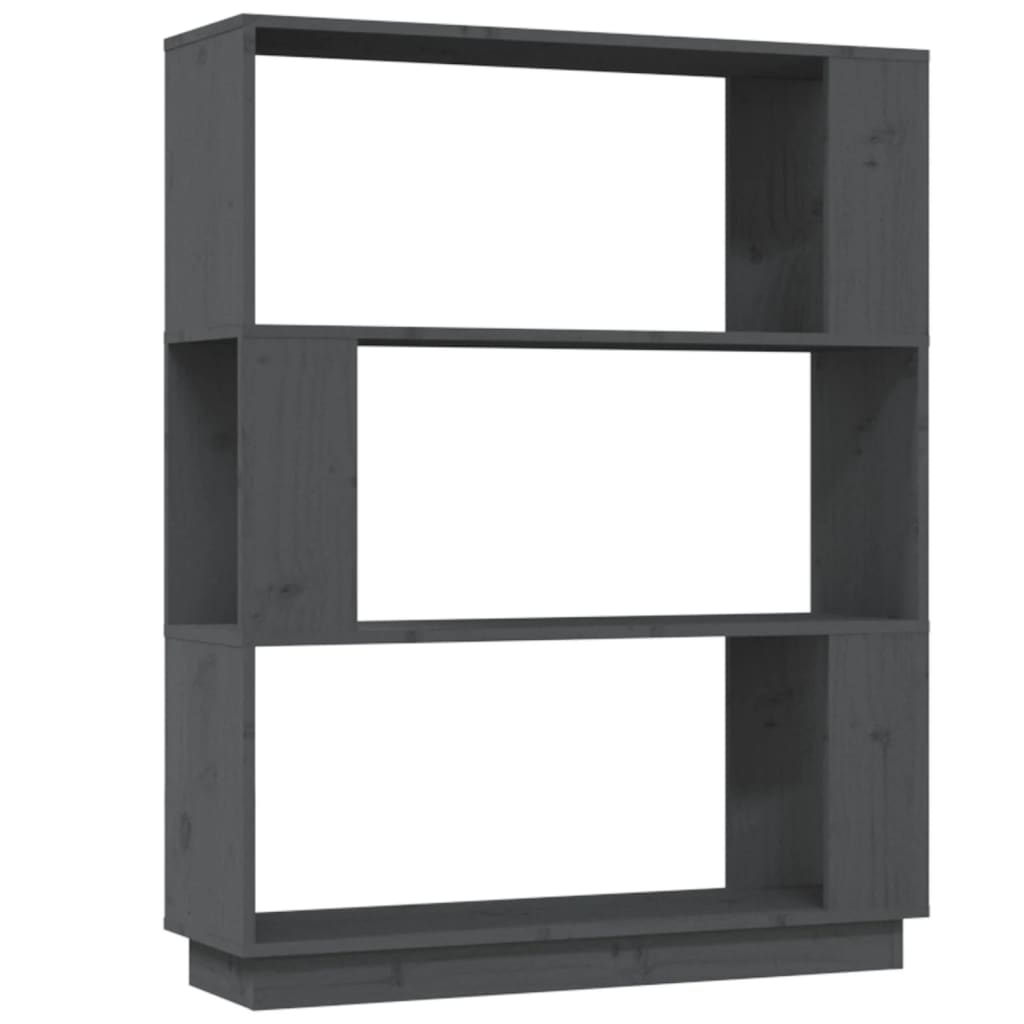 Bibliothèque/Séparateur de pièce Gris 80x25x101 cm Pin massif - XIOS