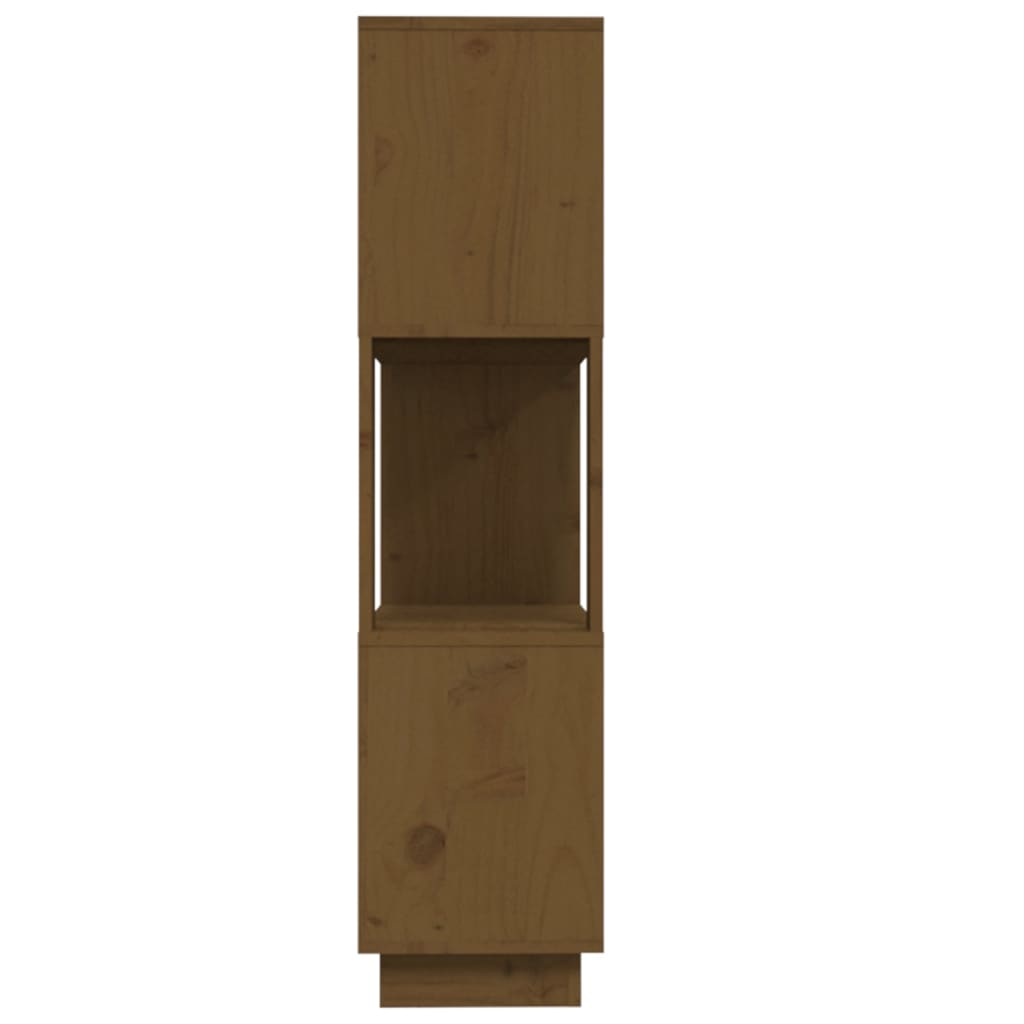 Bibliothèque/Cloison Marron miel 80x25x101 cm Bois massif - XIOS
