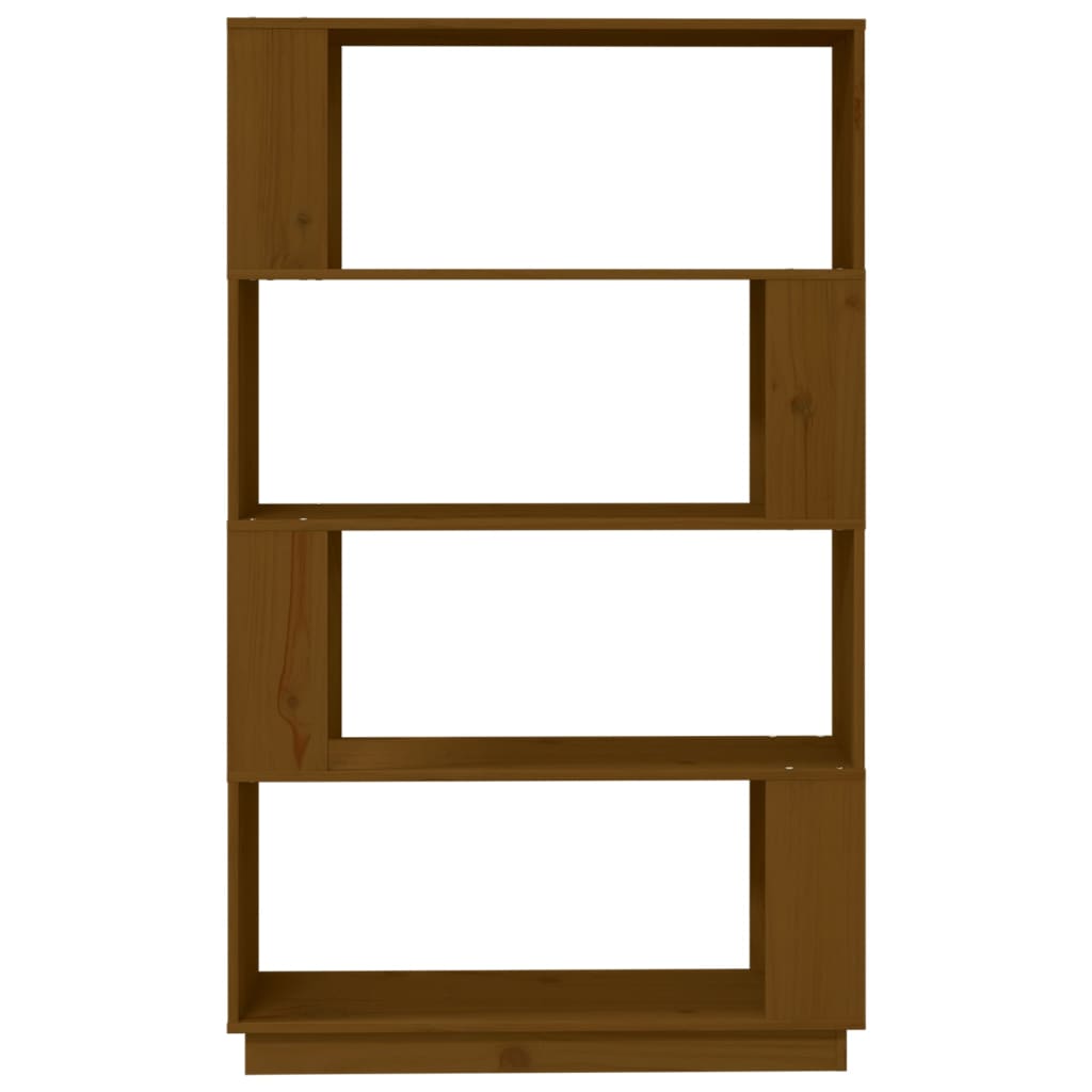 Bibliothèque/Cloison Marron miel 80x25x132 cm Bois massif - XIOS