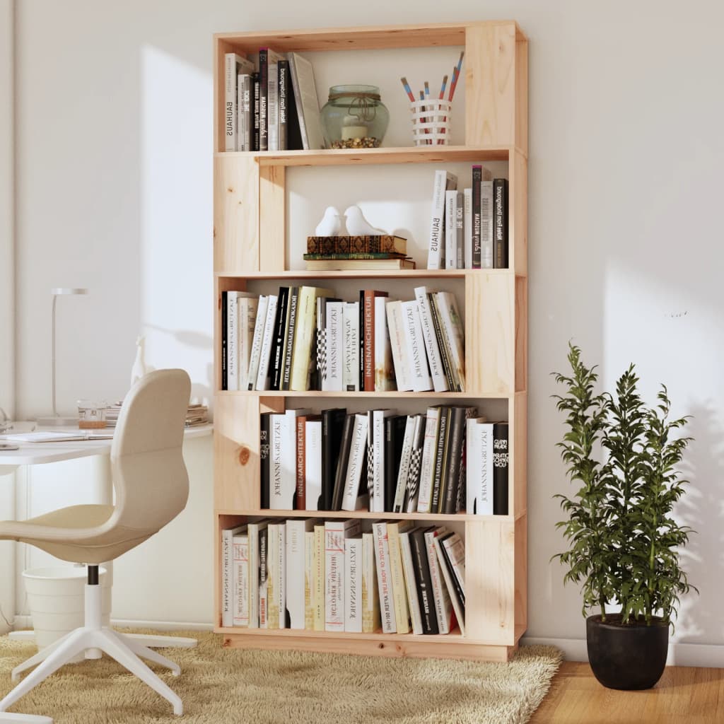 Bibliothèque/Séparateur de pièce 80x25x163,5 cm Pin solide - XIOS