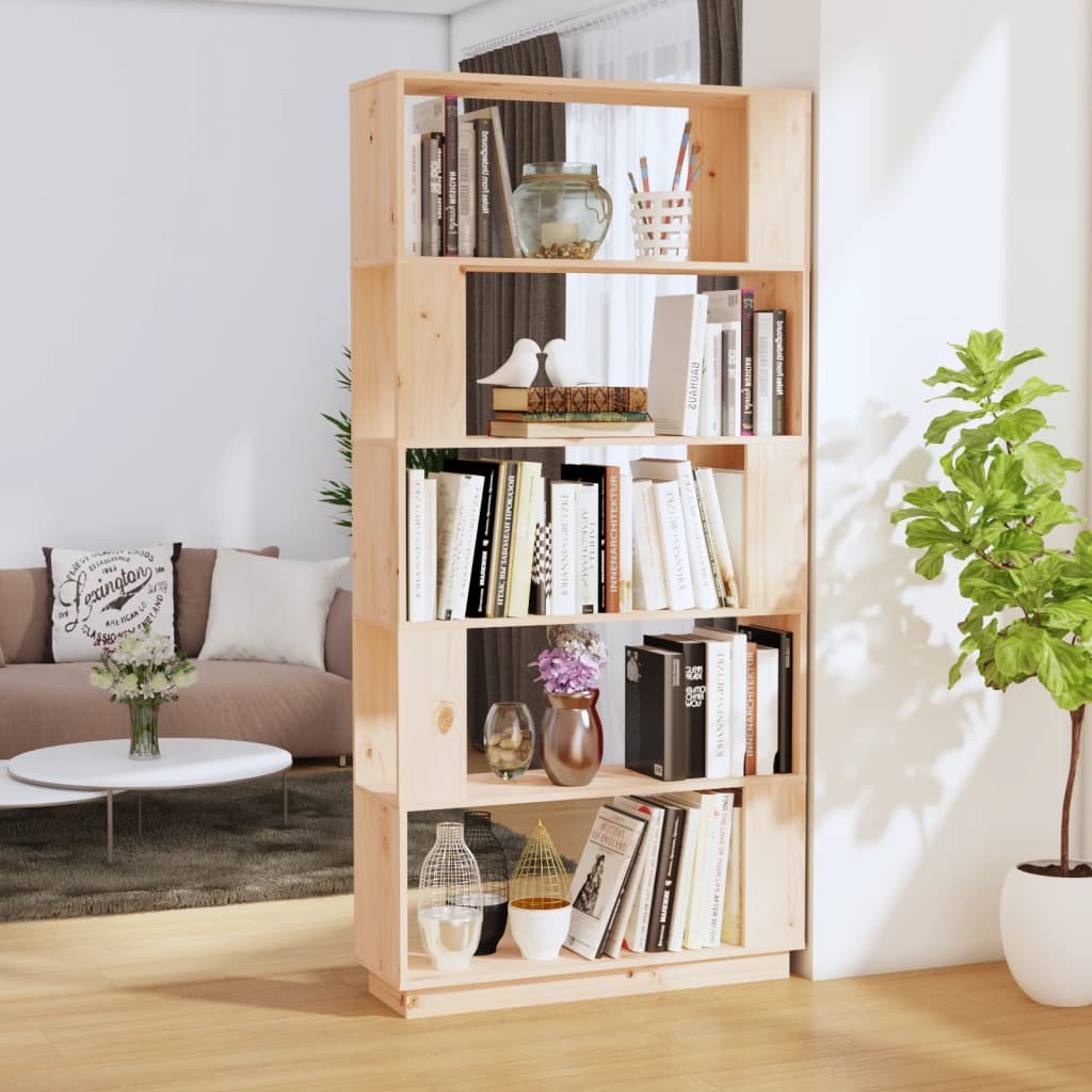Bibliothèque/Séparateur de pièce 80x25x163,5 cm Pin solide - XIOS