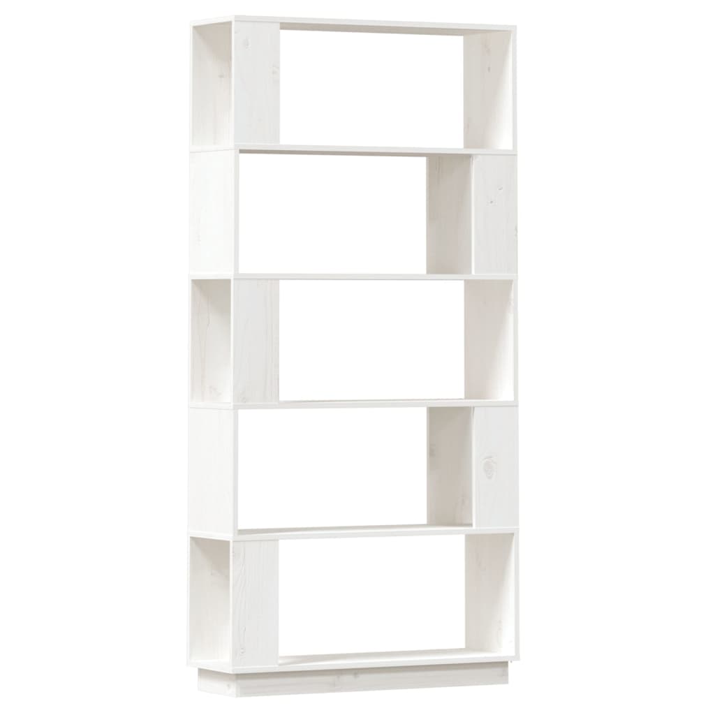 Bibliothèque/Séparateur de pièce Blanc 80x25x163,5cm Pin massif - XIOS