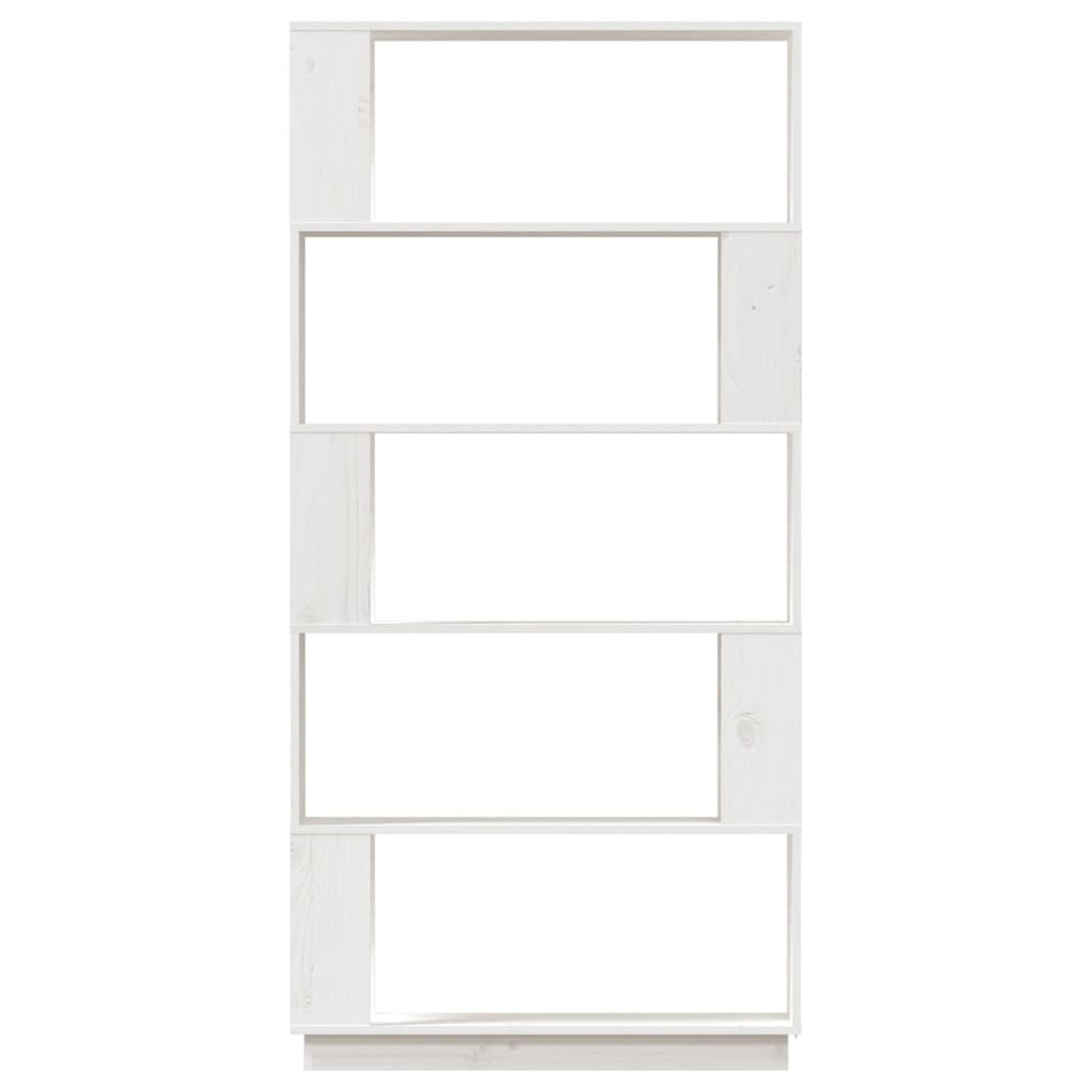 Bibliothèque/Séparateur de pièce Blanc 80x25x163,5cm Pin massif - XIOS