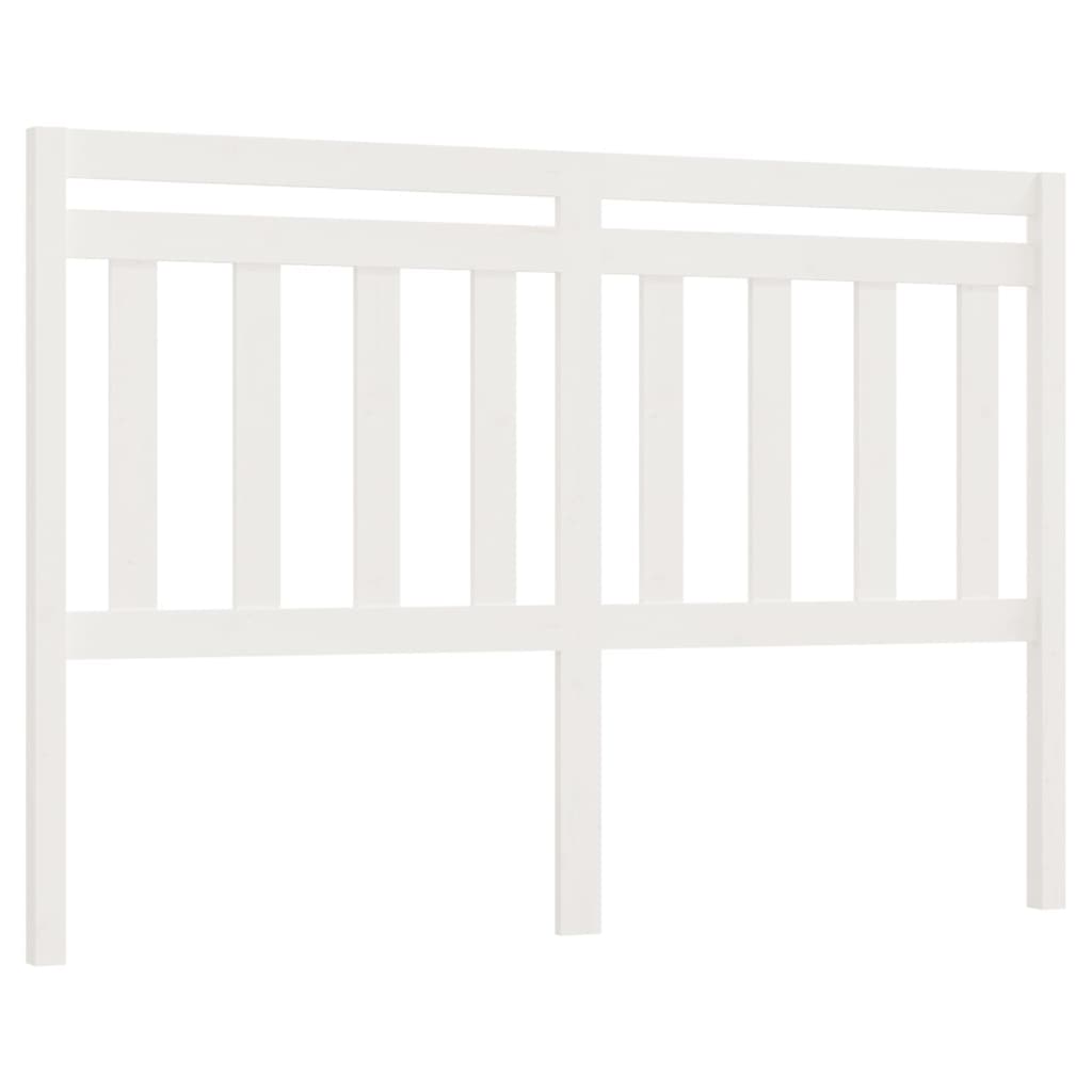 Tête de lit Blanc 156x4x100 cm Bois massif de pin - XIOS
