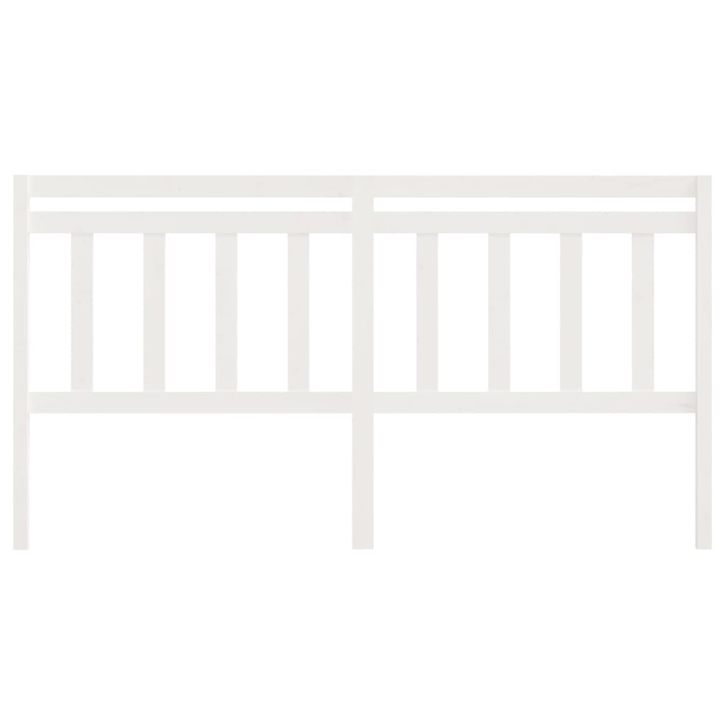 Tête de lit Blanc 206x4x100 cm Bois massif de pin - XIOS
