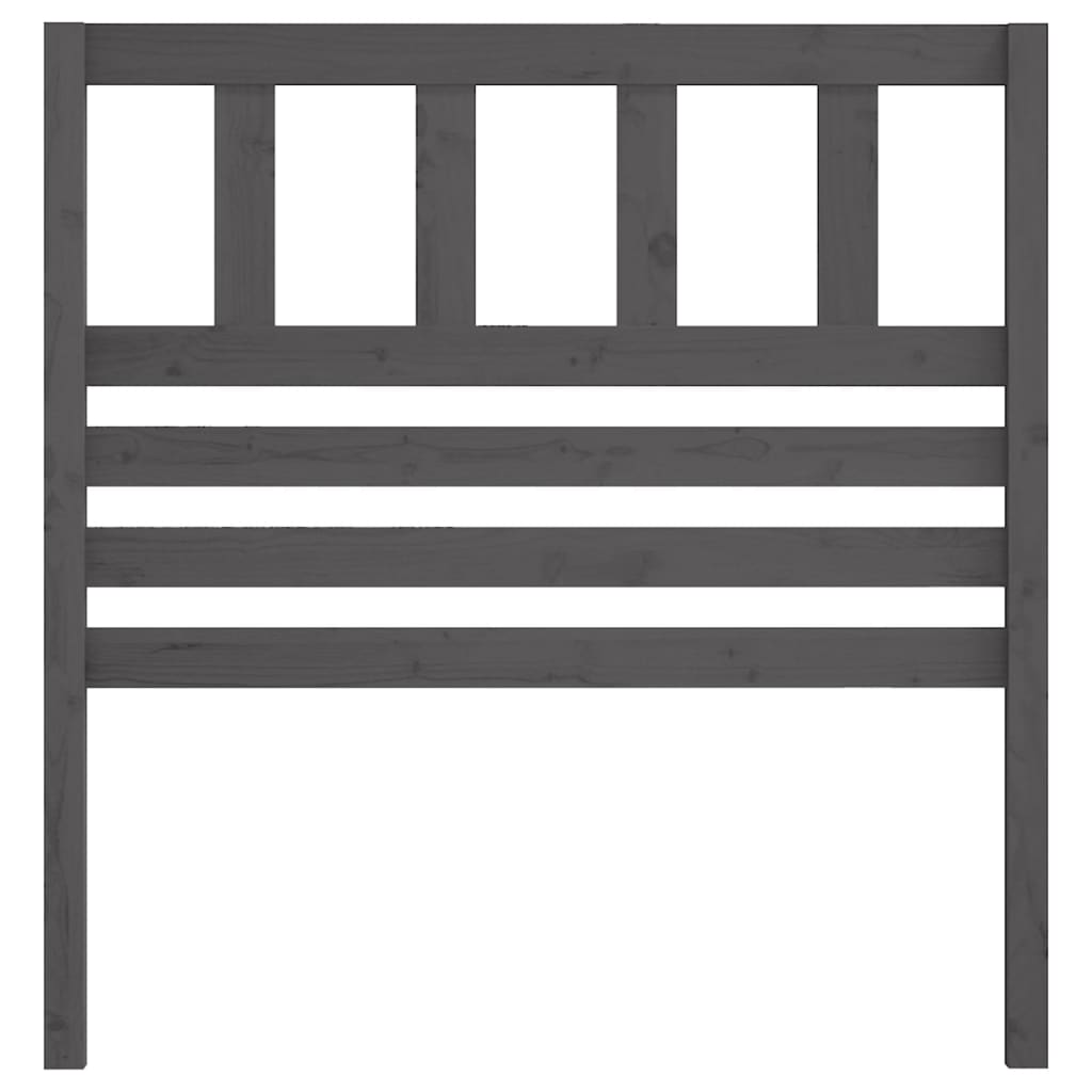 Tête de lit Gris 106x4x100 cm Bois massif de pin - XIOS