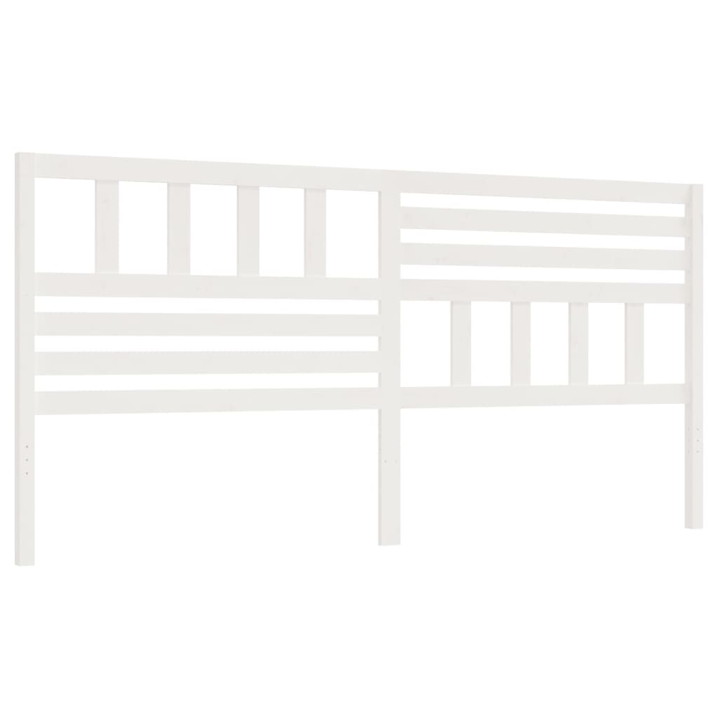 Tête de lit Blanc 186x4x100 cm Bois massif de pin - XIOS