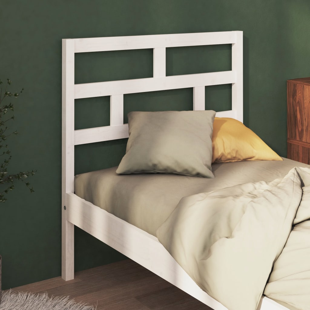 Tête de lit Blanc 81x4x100 cm Bois massif de pin - XIOS