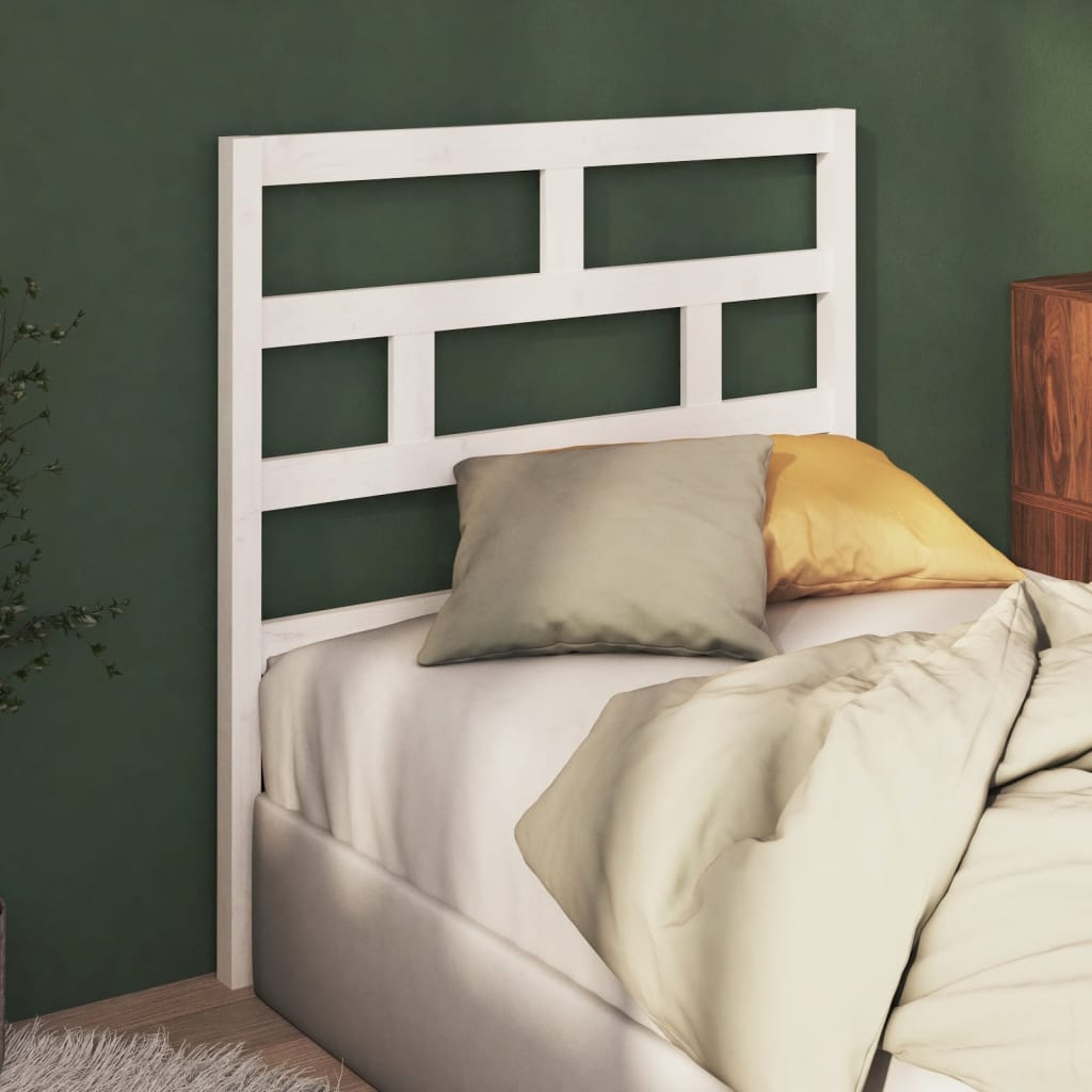 Tête de lit Blanc 81x4x100 cm Bois massif de pin - XIOS