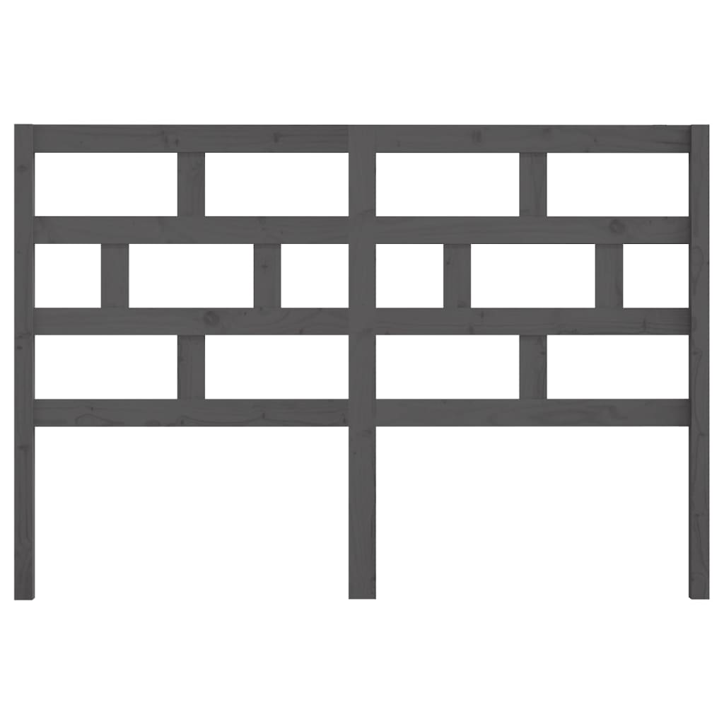 Tête de lit Gris 126x4x100 cm Bois massif de pin - XIOS