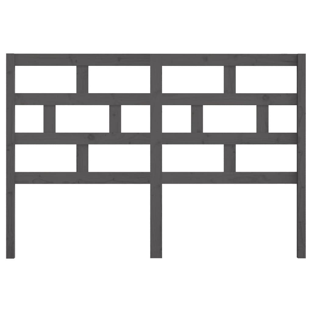Tête de lit Gris 141x4x100 cm Bois massif de pin - XIOS