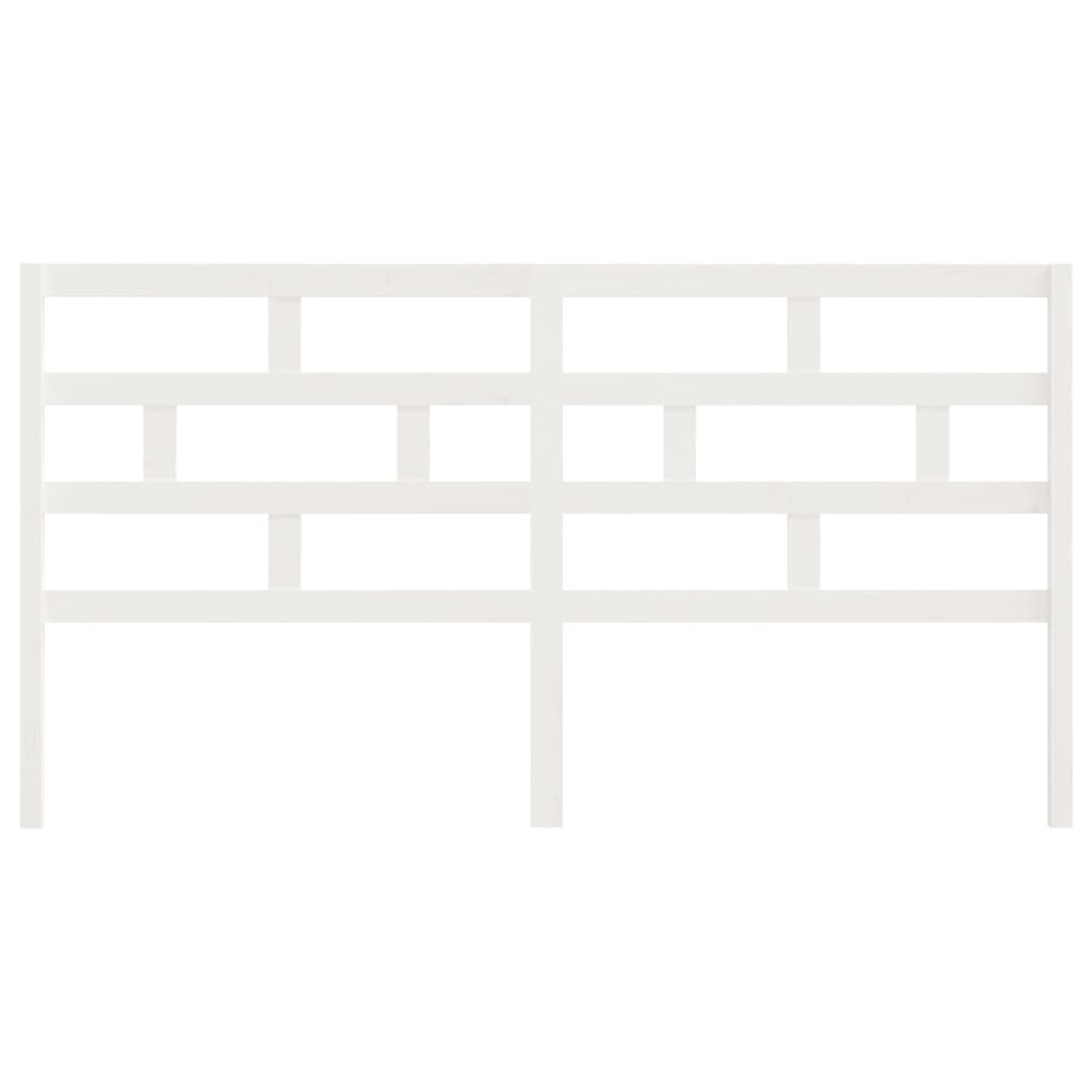 Tête de lit Blanc 186x4x100 cm Bois massif de pin - XIOS