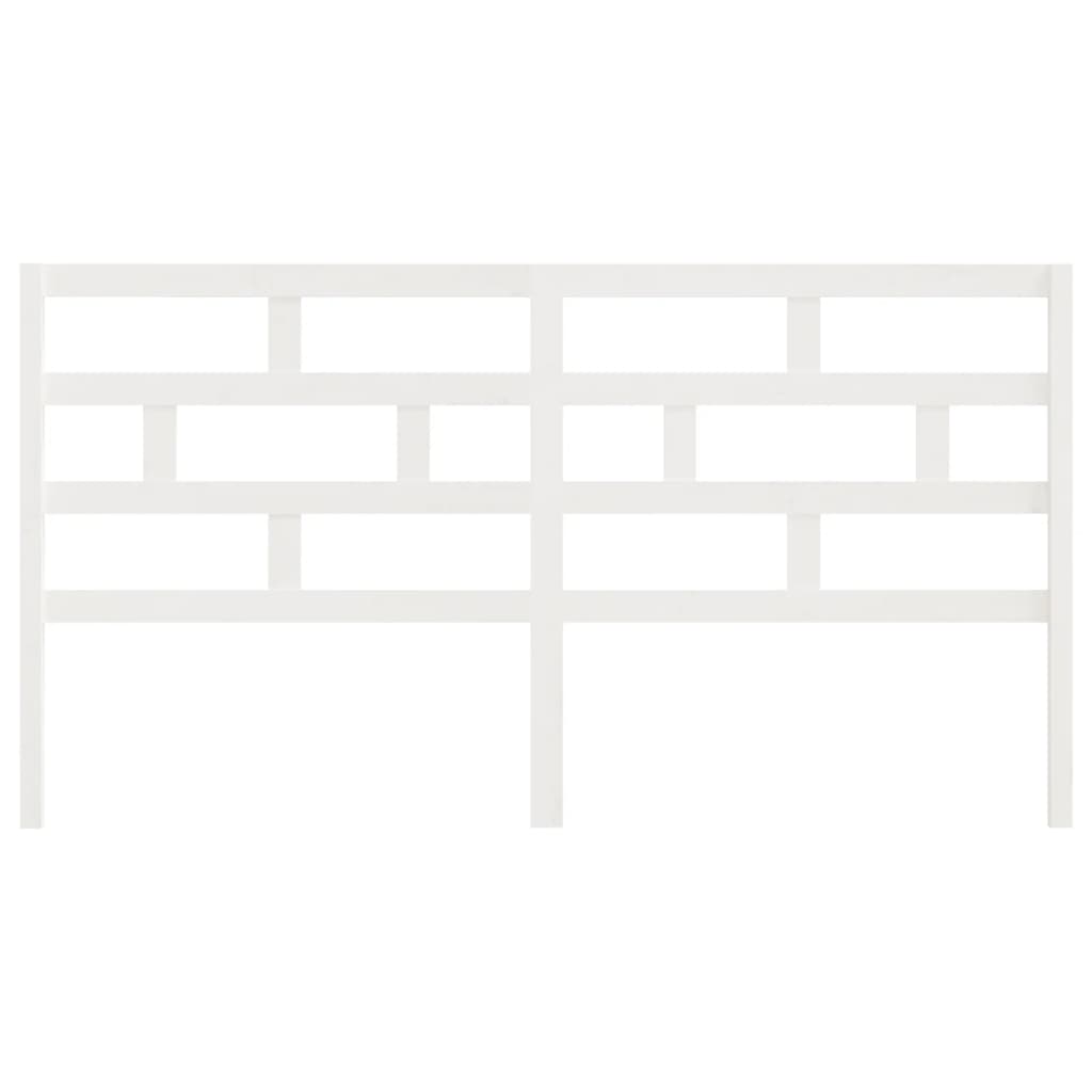 Tête de lit Blanc 206x4x100 cm Bois massif de pin - XIOS