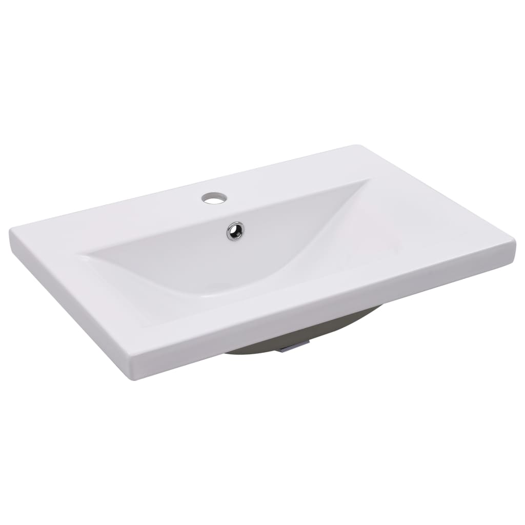 Armoire d'évier avec lavabo intégré Blanc Aggloméré - XIOS