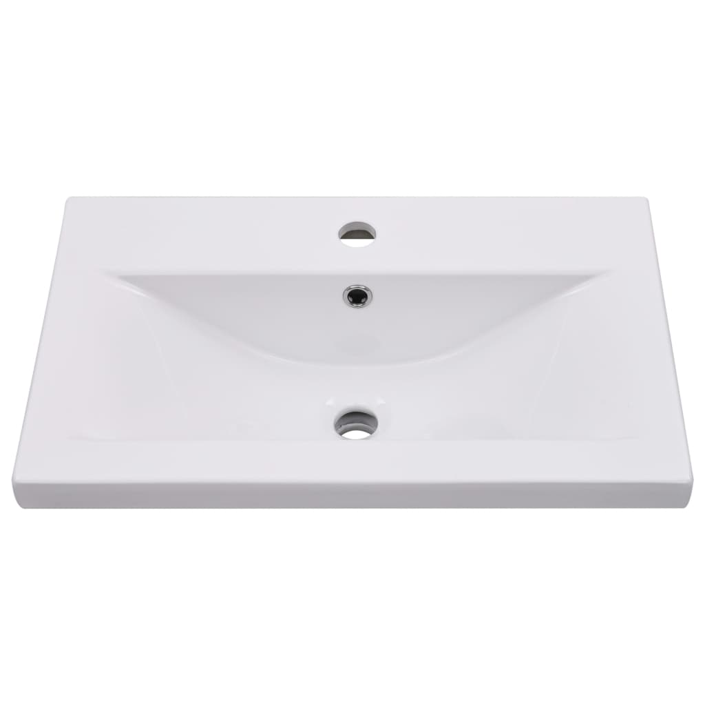 Armoire d'évier avec lavabo intégré Blanc Aggloméré - XIOS