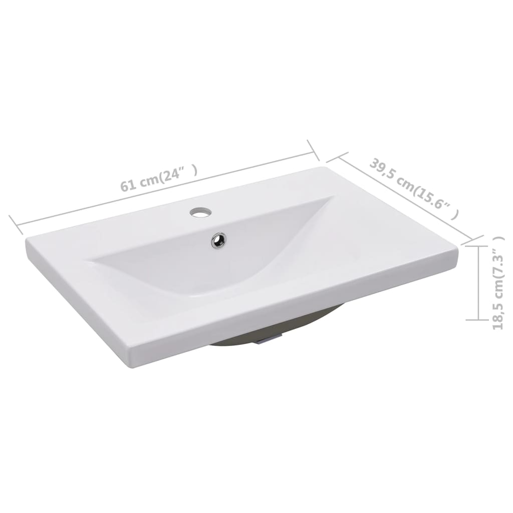 Armoire d'évier avec lavabo intégré Blanc Aggloméré - XIOS