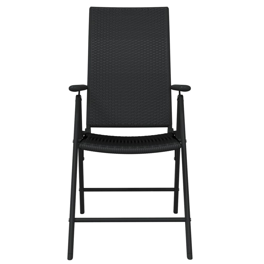 Ensemble à manger de jardin 5 pcs Noir