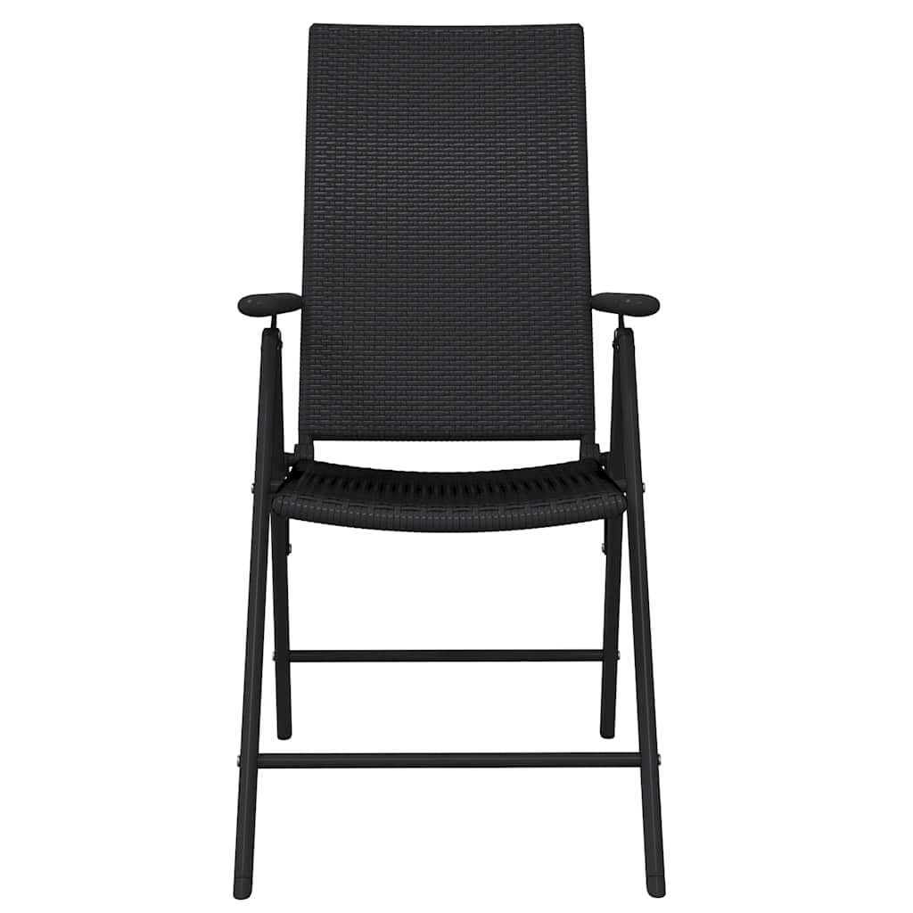 Ensemble à manger de jardin 7 pcs Noir