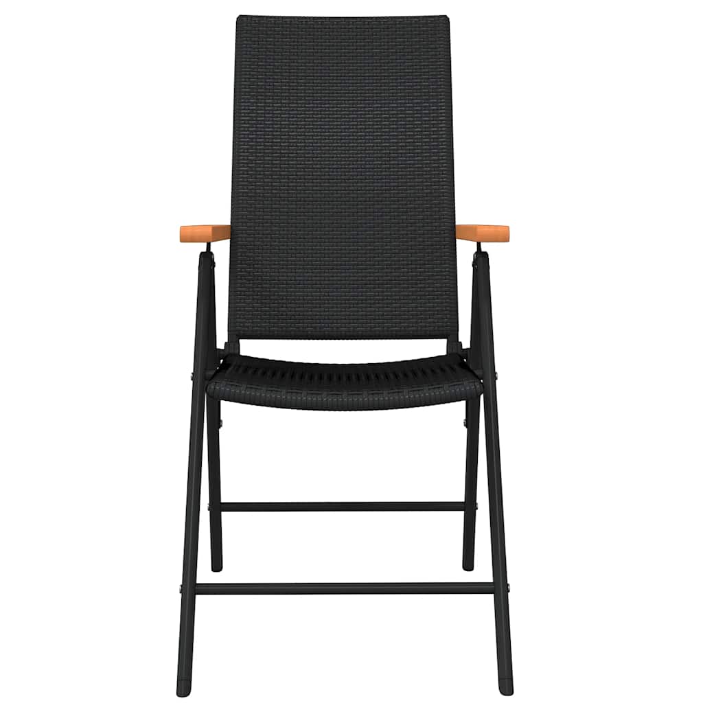 Ensemble à manger de jardin 7 pcs Noir - XIOS