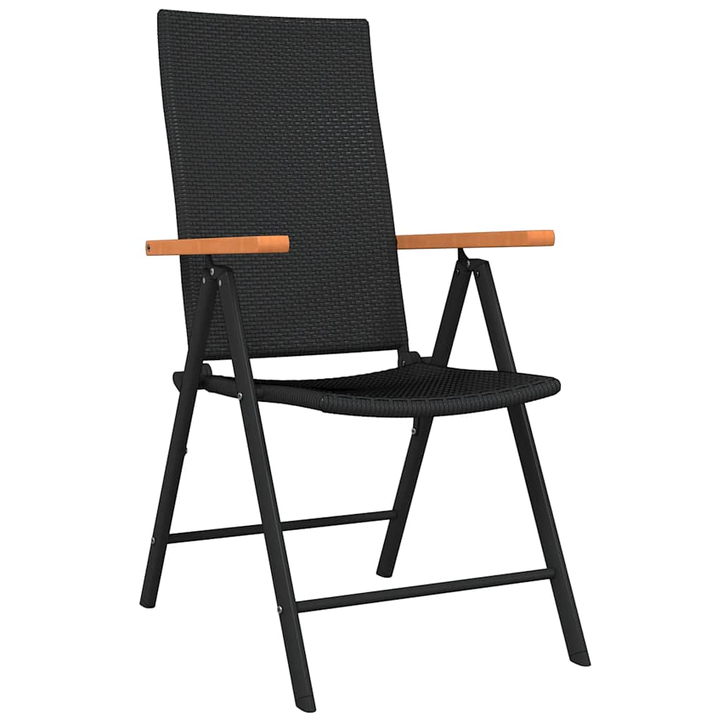 Ensemble à manger de jardin 7 pcs Noir - XIOS