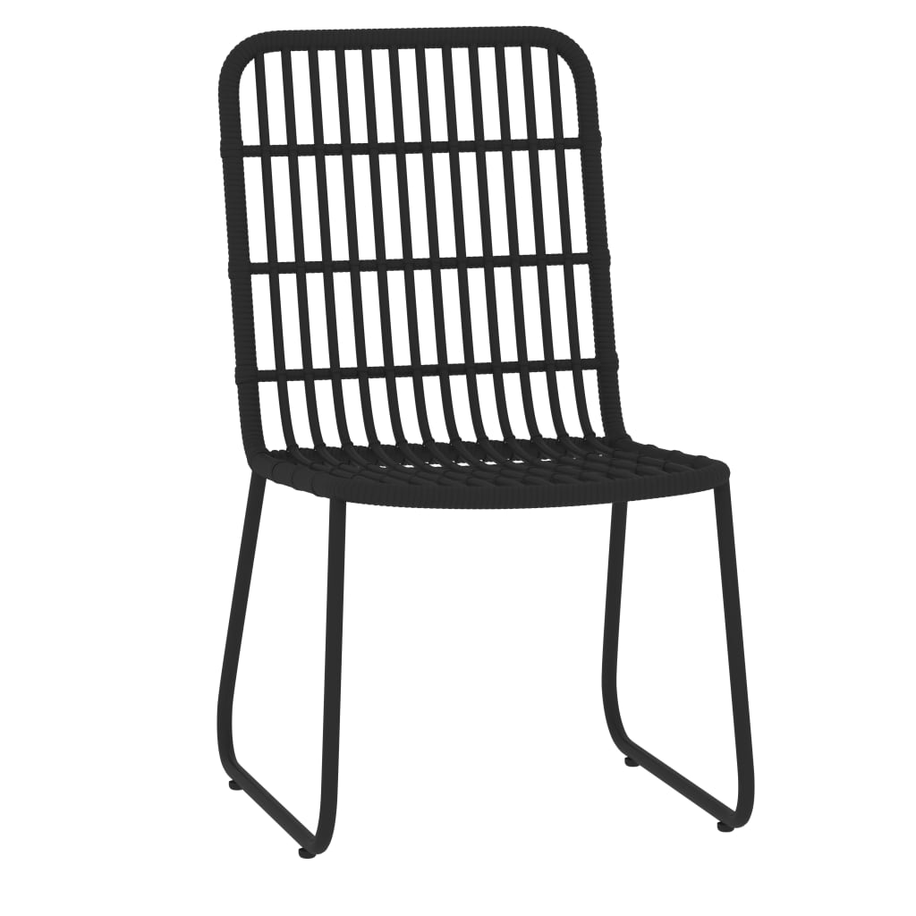 Ensemble à manger de jardin 7 pcs Noir