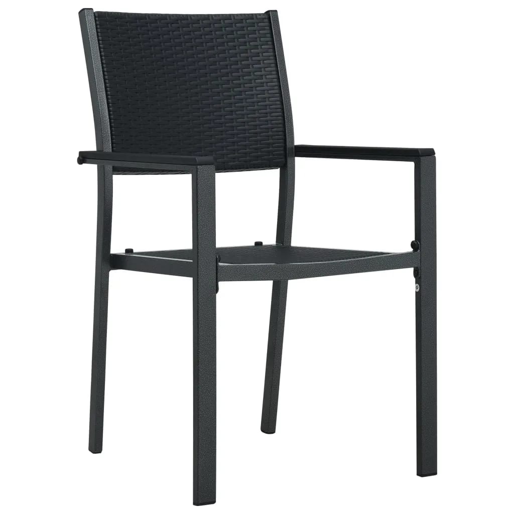 Ensemble à manger de jardin 9 pcs Noir
