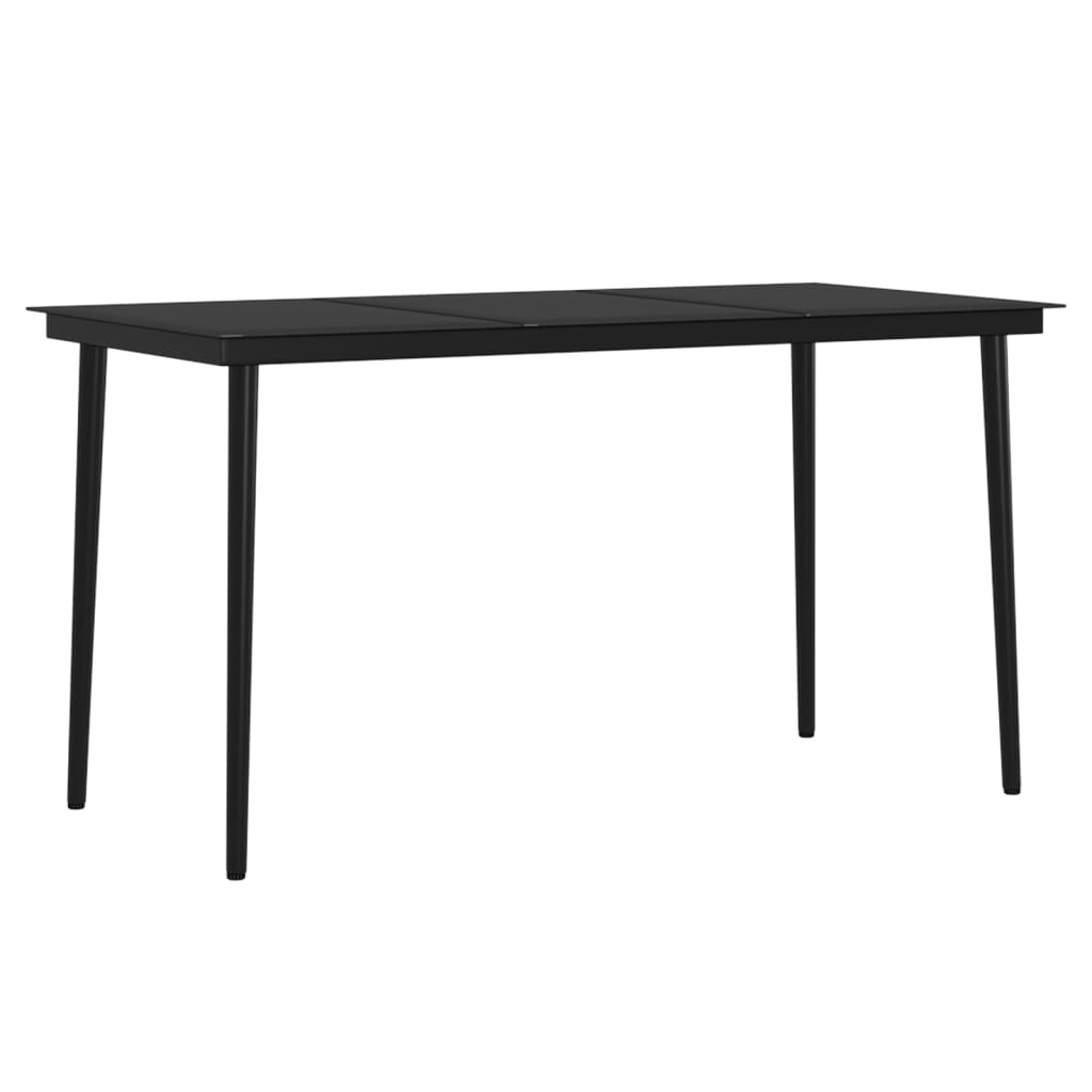 Ensemble à manger de jardin coussins 5 pcs Marron/noir