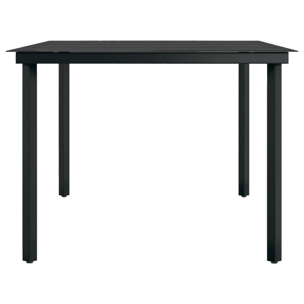 Ensemble à manger de jardin 9 pcs Noir