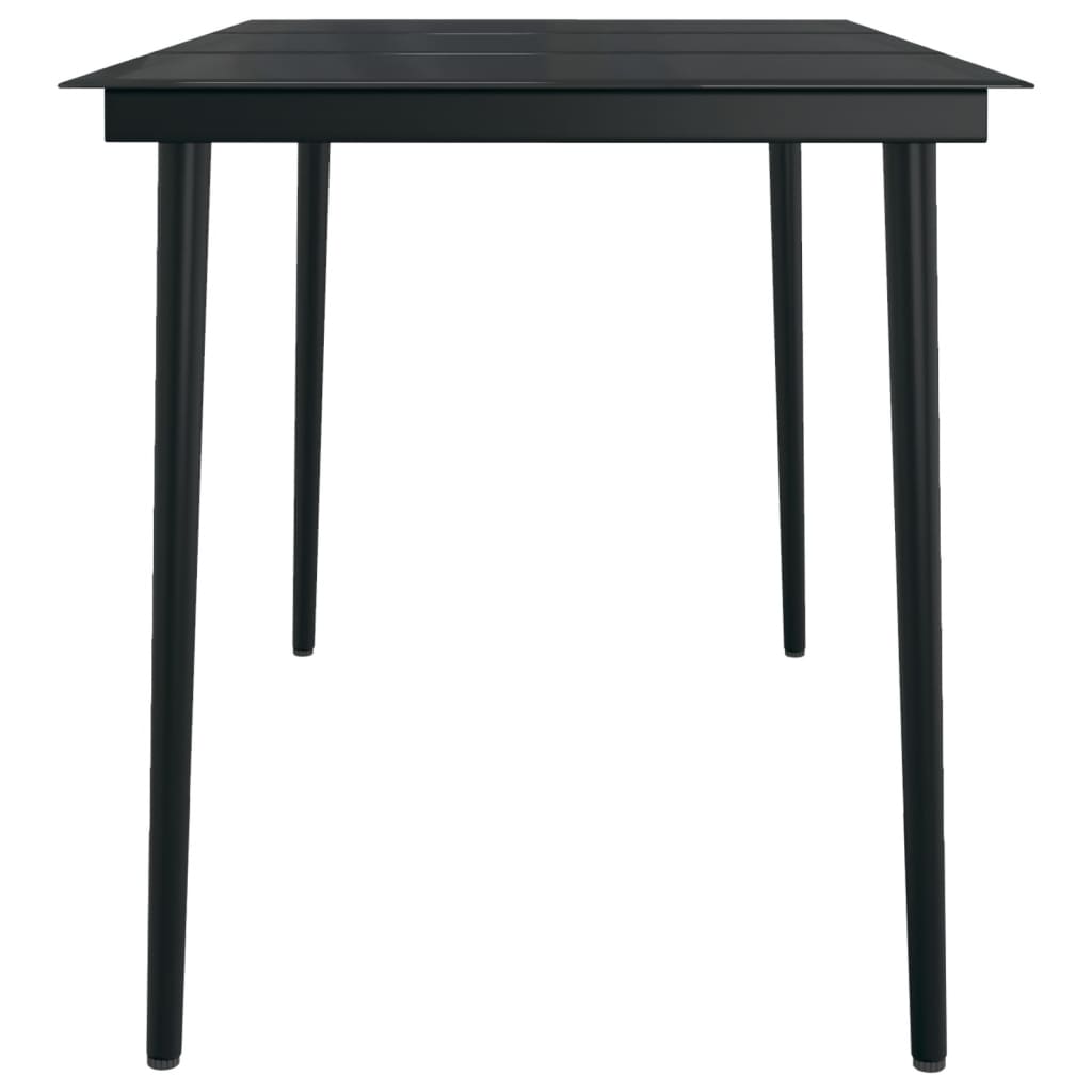 Ensemble à manger de jardin 5 pcs Noir