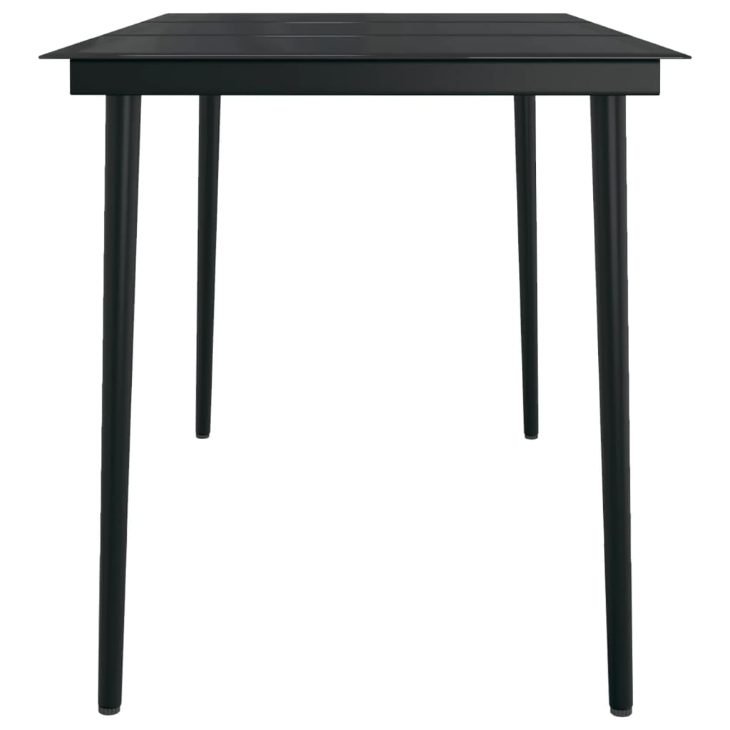 Ensemble à manger de jardin avec coussins 5 pcs Noir