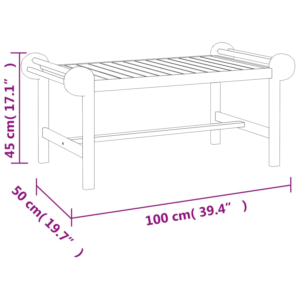 Salon de jardin 4 pcs Bois de teck solide
