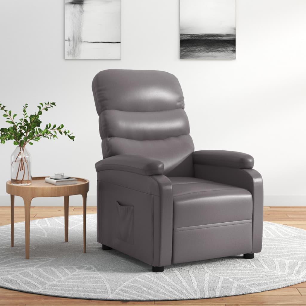 Fauteuil inclinable Gris Similicuir - XIOS