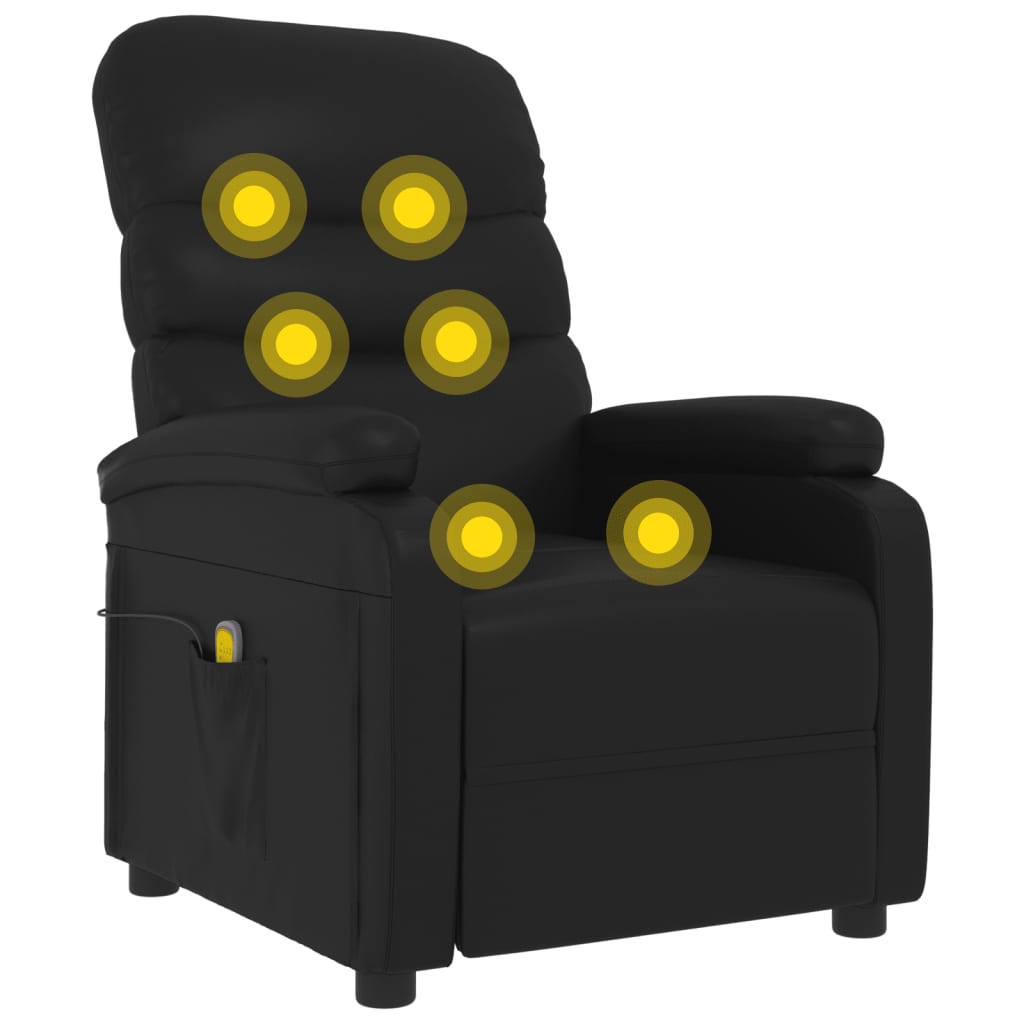 Fauteuil de massage Noir Similicuir - XIOS