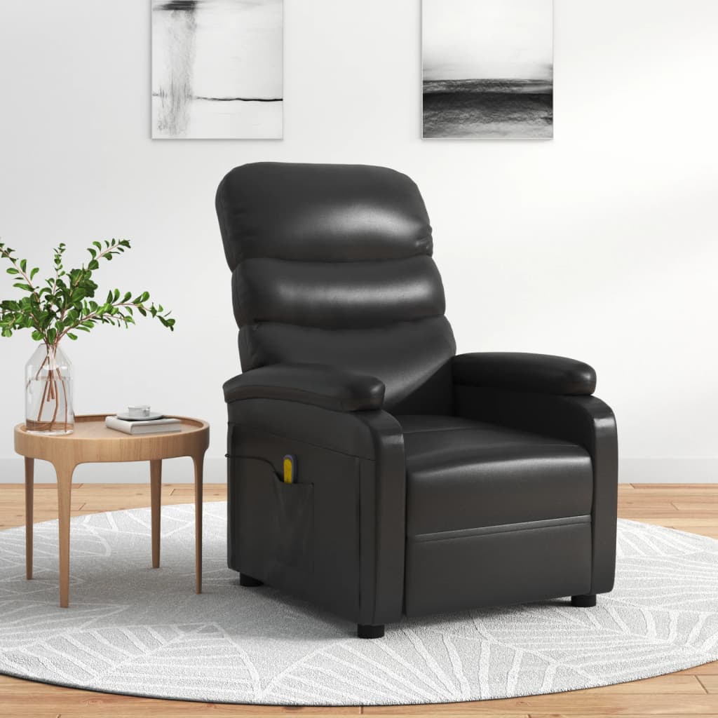 Fauteuil de massage Noir Similicuir - XIOS