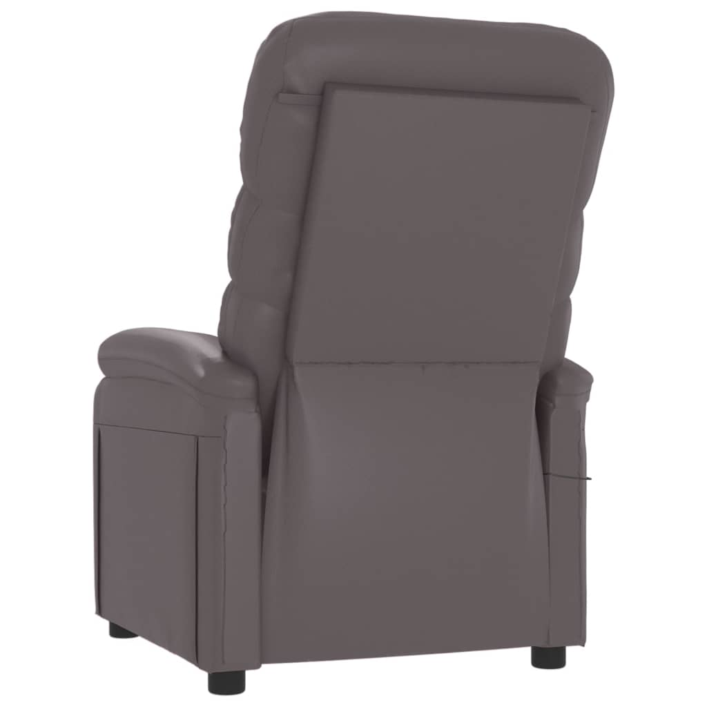 Fauteuil de massage Gris Similicuir - XIOS