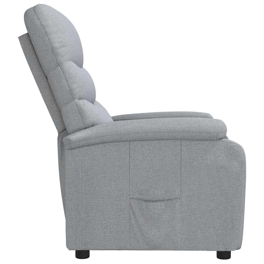 Fauteuil inclinable Gris clair Tissu - XIOS
